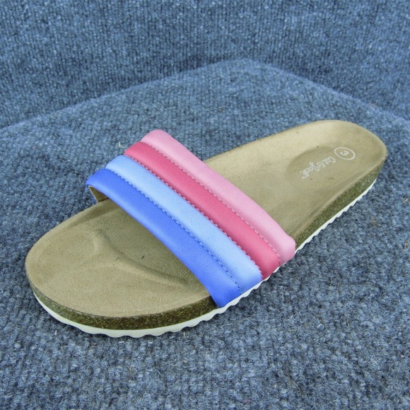 Cat & Jack Youth Girls Slide Shoes Multicolor Synthetic Slip On Size 3 Medium‎ - Picture 1 of 9